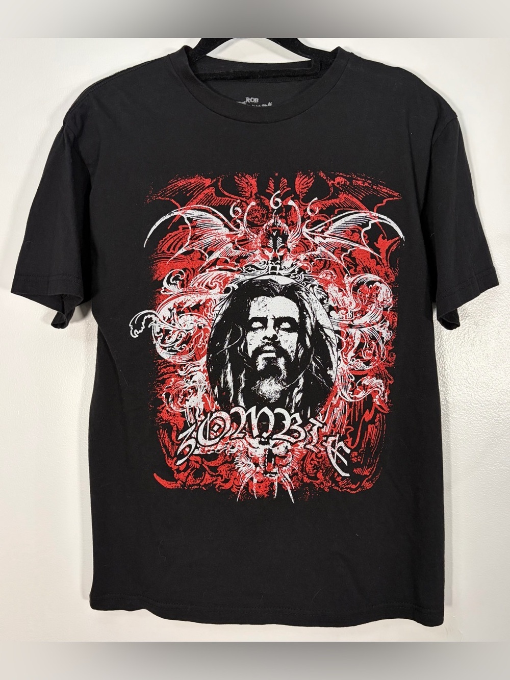 Rob Zombie Black Short-Sleeve Graphic Tee with Red & White Artwork - Picture 2 of 7